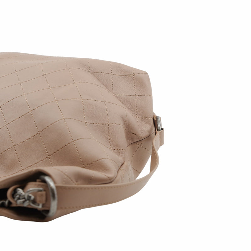 tote beige grey leather  Serial  24 - L'UXE LINK