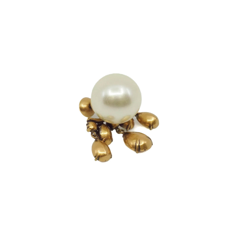 tribales crystal pandent earring in white/ghw - L'UXE LINK