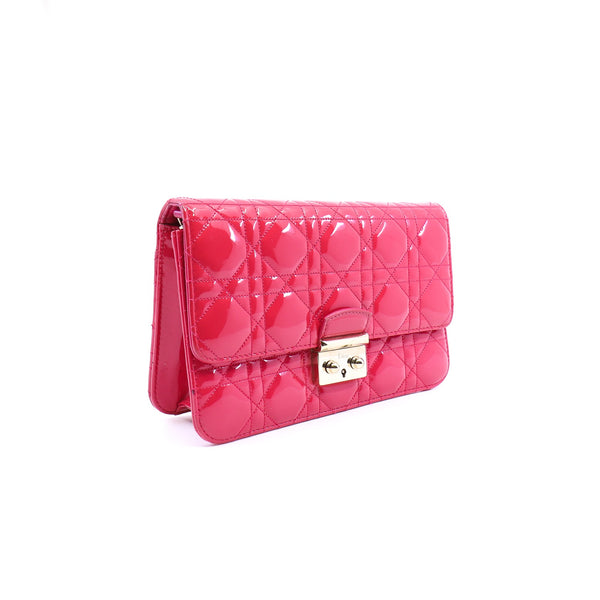 miss dior woc in patent rosepink ghw