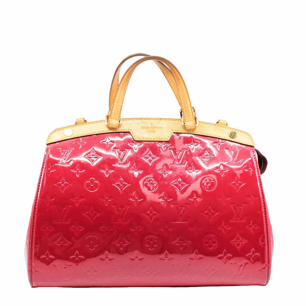 BREA HANDBAG MONOGRAM VERNIS MM pink patent