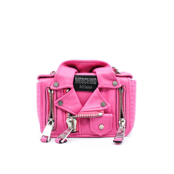 moschino chain bag in pink