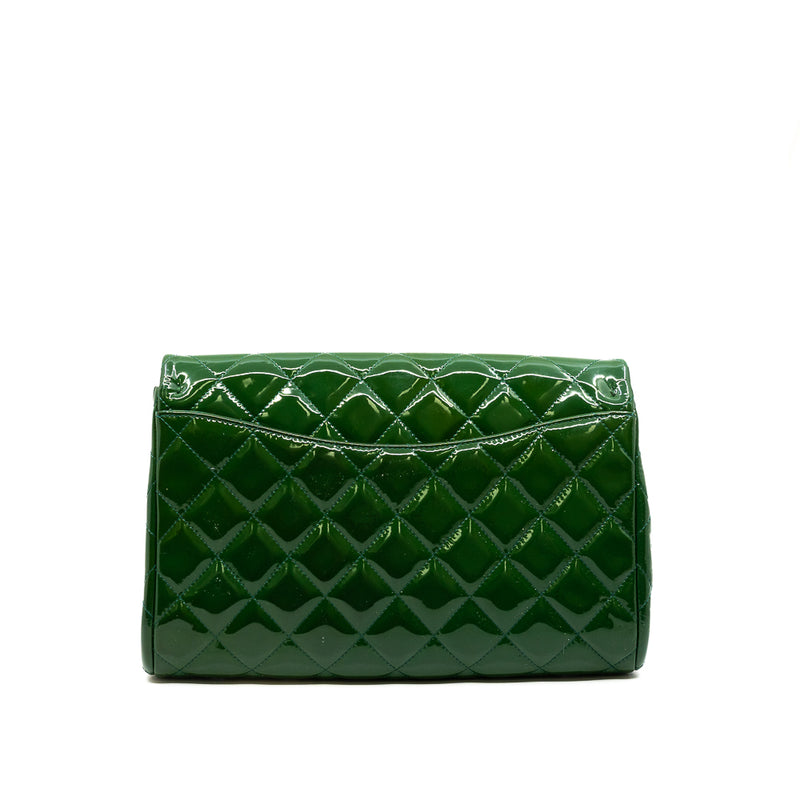 timeless chanel clutch chain bag patent green phw seri 19