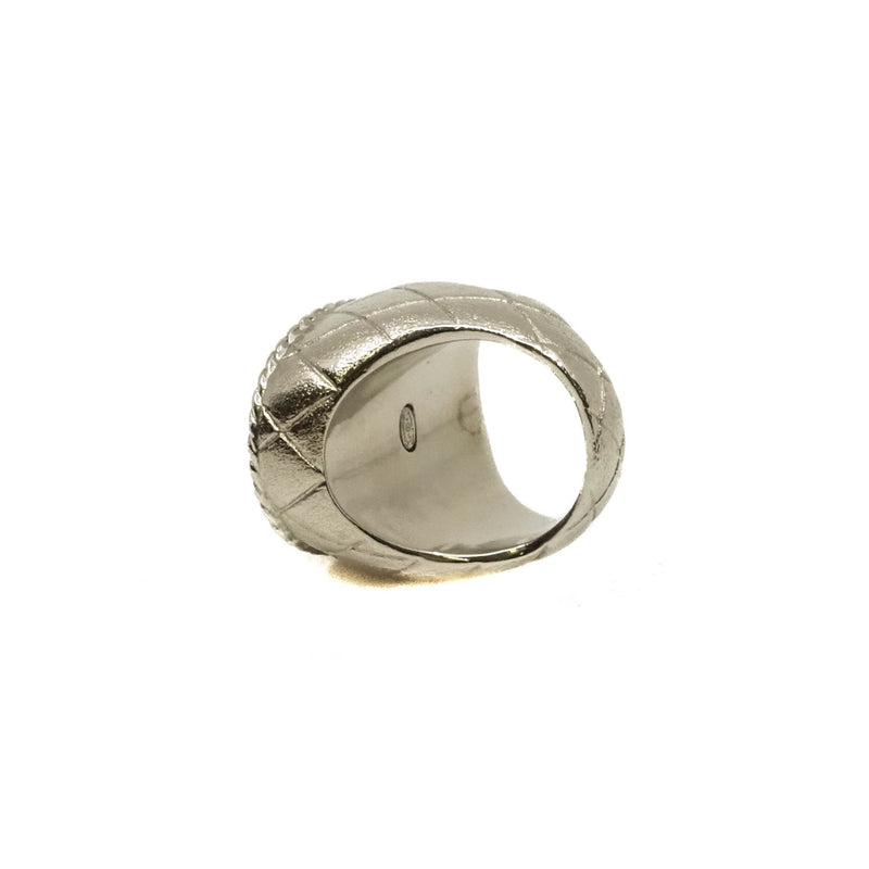 cc crystal logo crown coin ring in ghw/phw #A 2021 - L'UXE LINK