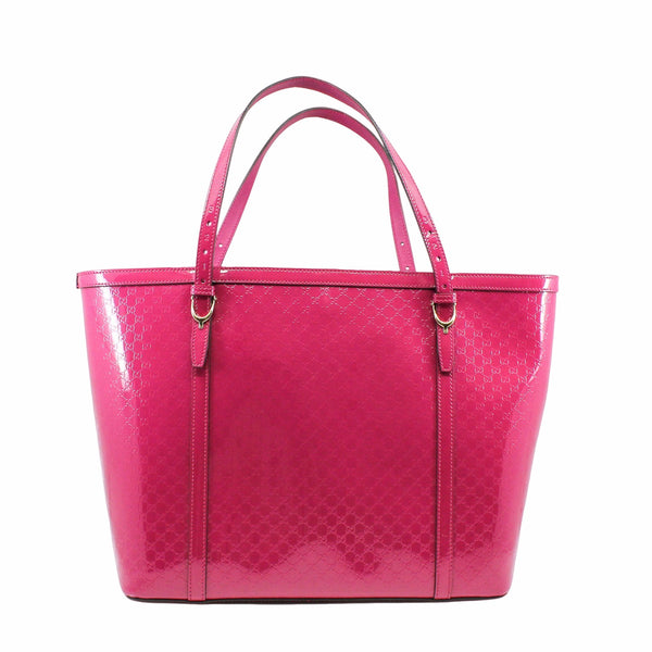 Tote Patent Leather Pink Berry