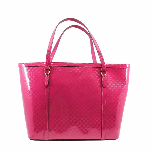 Tote Patent Leather Pink Berry - L'UXE LINK