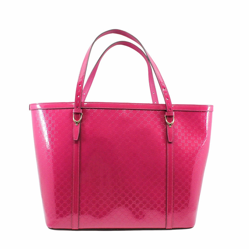 Tote Patent Leather Pink Berry - L'UXE LINK