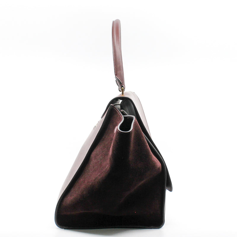celine trapeze large red suede - L'UXE LINK