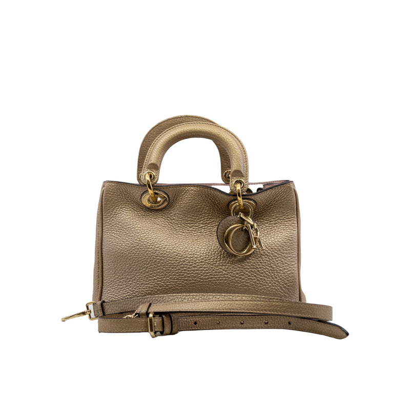 mini issimo in leather gold ghw - L'UXE LINK