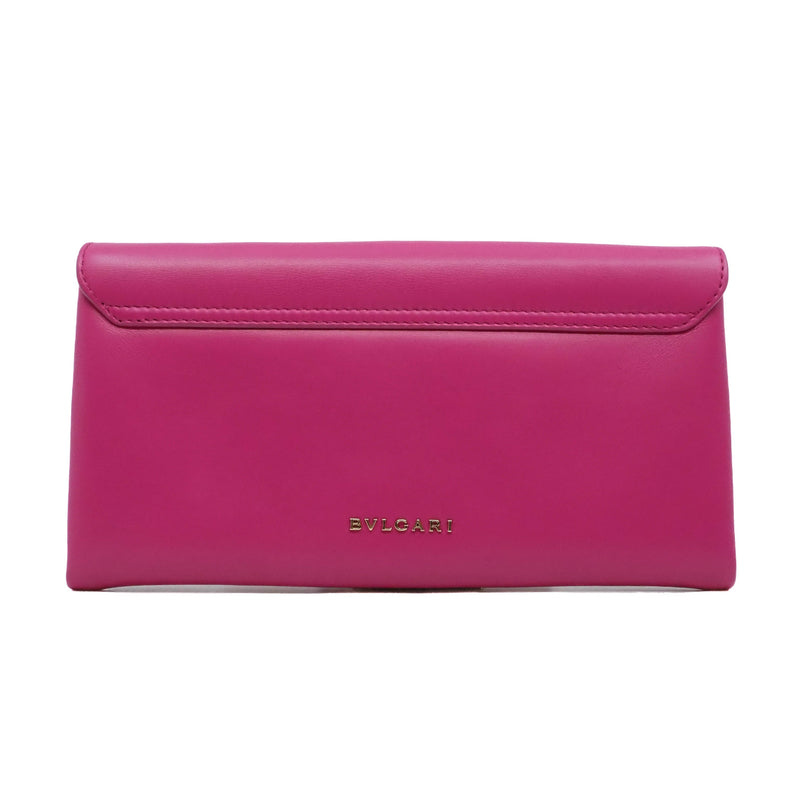 serpenti clutch in leather Rose purple ghw