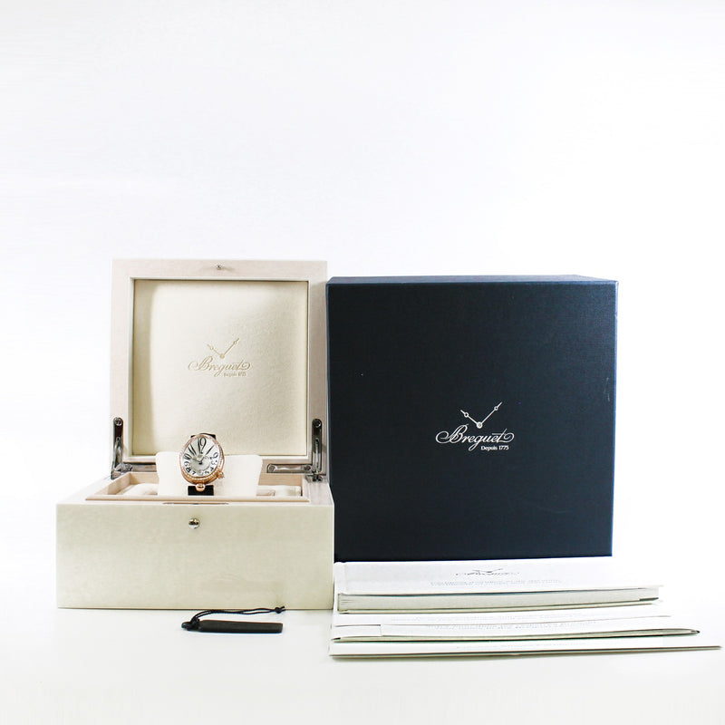 Reine De Naples diamond mix 18k rg with black CCD band - L'UXE LINK