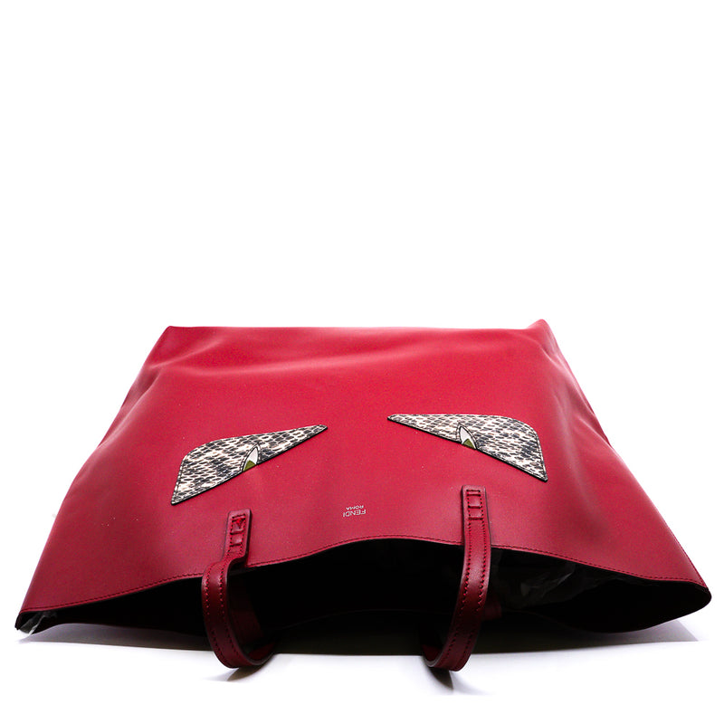 large red monster snake eyes tote - L'UXE LINK
