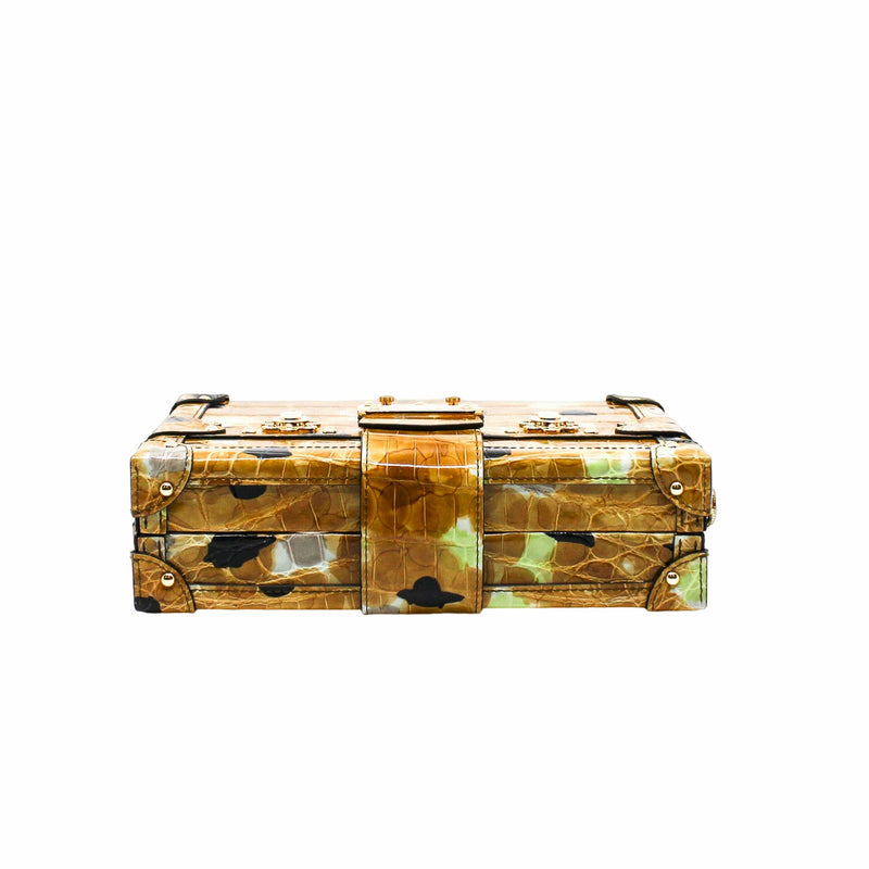 PETITE MALLE MIX COLOR POINT CROCODILE YELLOW GHW