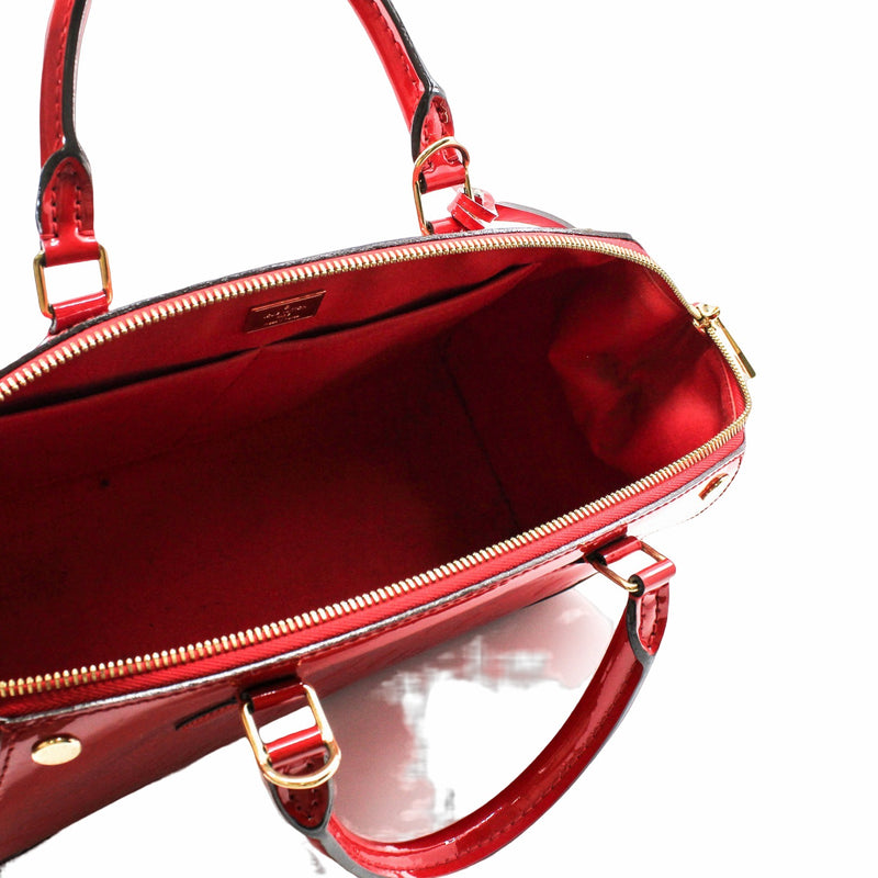 Red louis vuitton bag patent leather best sale