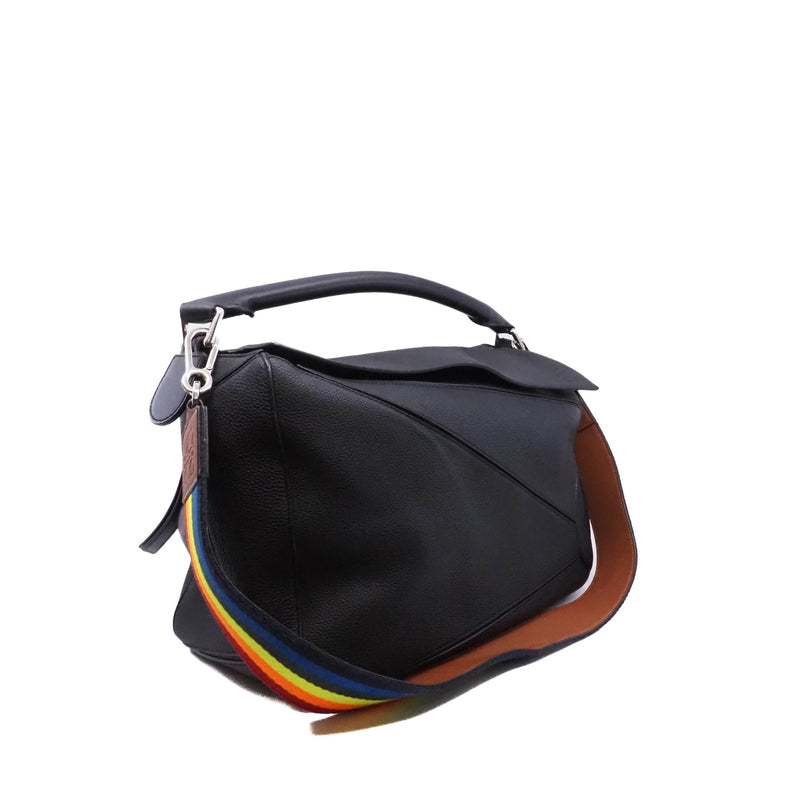 large puzzle in calfskin black phw - L'UXE LINK