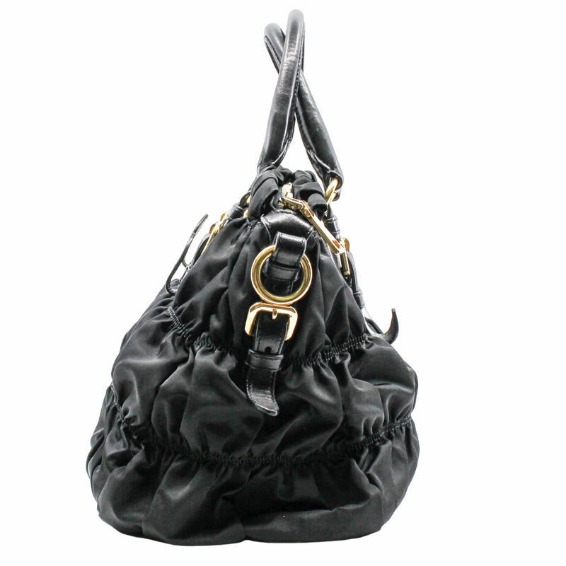prada tote fabric black - L'UXE LINK