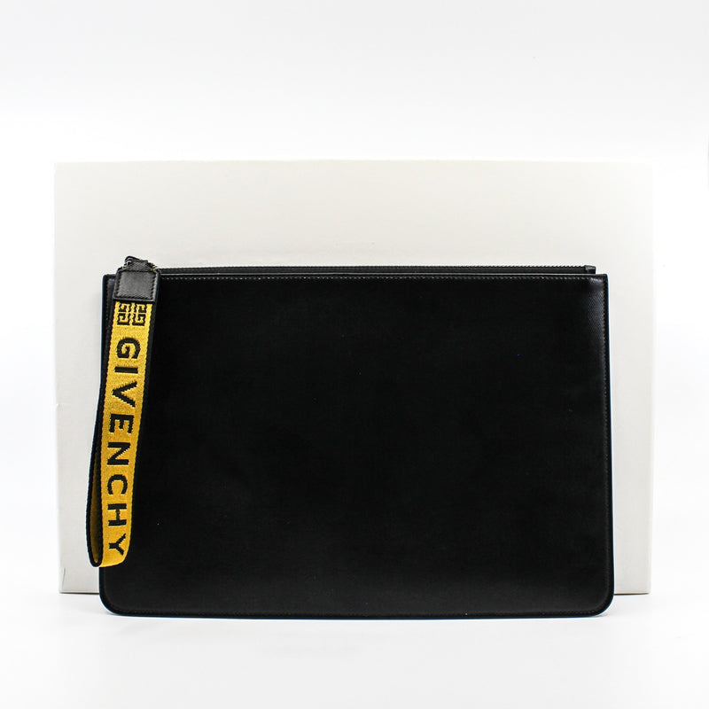 gvc clutch zippy blackwith large gv logo zip - L'UXE LINK
