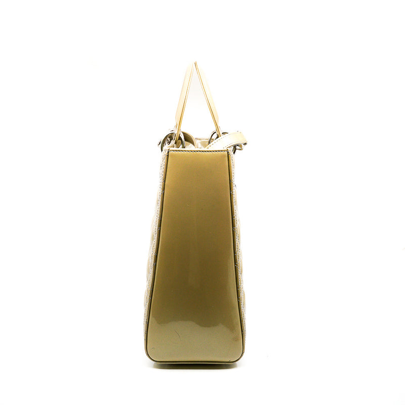 lady dior large patent grey - L'UXE LINK