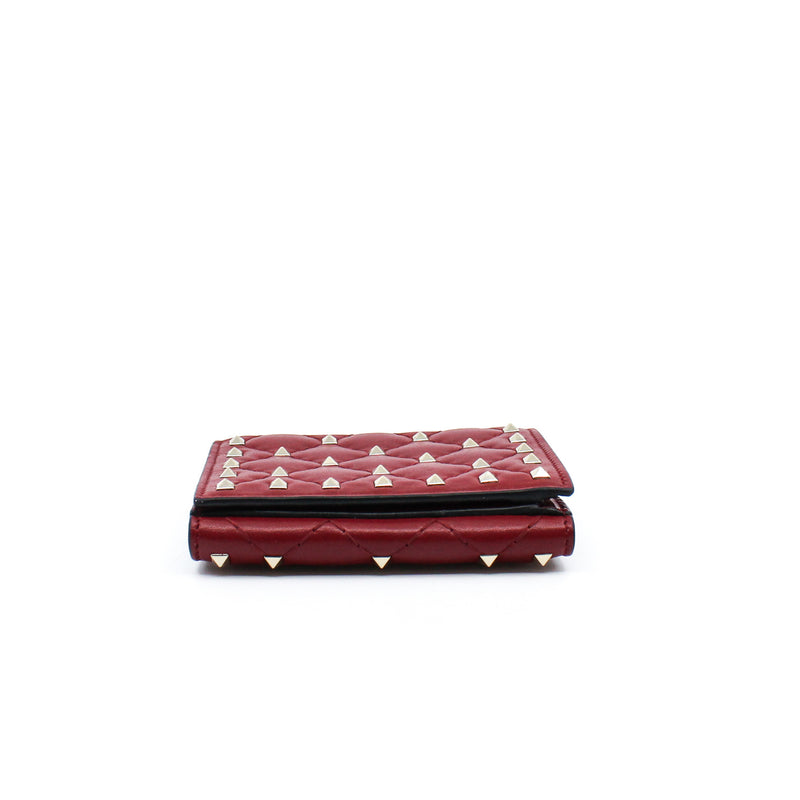 vt small red wallet rivet - L'UXE LINK