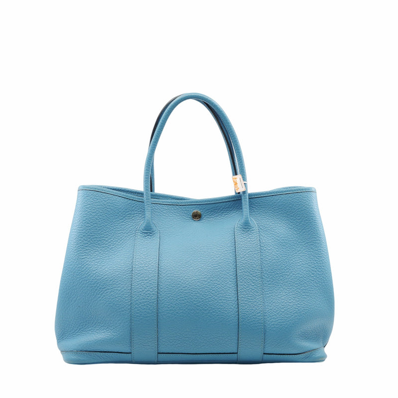 garden party  36cm leather blue