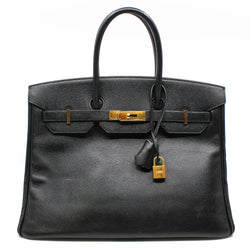 birkin 35 in epsom black ghw P stamp - L'UXE LINK