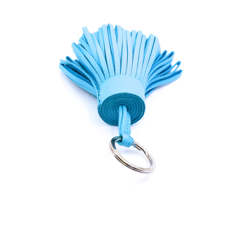 CARMEN key ring in light blue phw - L'UXE LINK