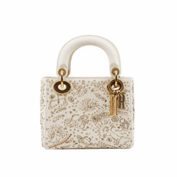 lady dior mini white crystal GHW L UXE LINK