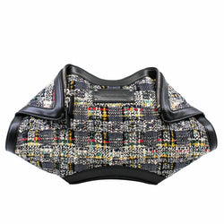 mcqueen wollen clutch fabric black phw - L'UXE LINK