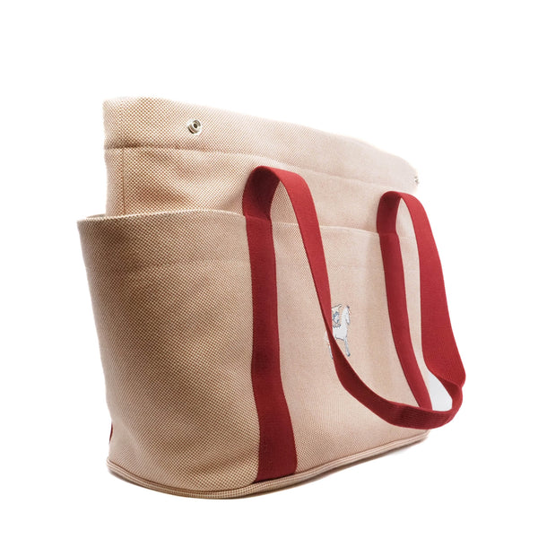Cabriole nappy bag pink&red