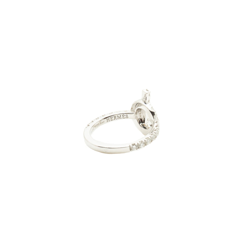 finesse Q diamond ring in 18k wg #51