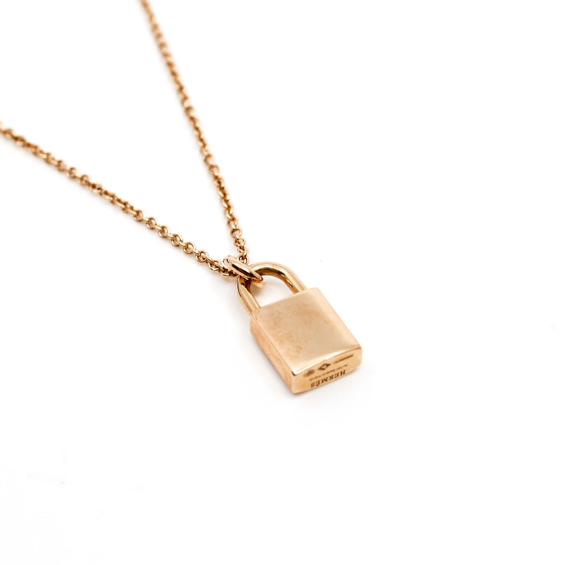 neckalce Amulettes Cadenas lock pink H 18 k lock seri 20