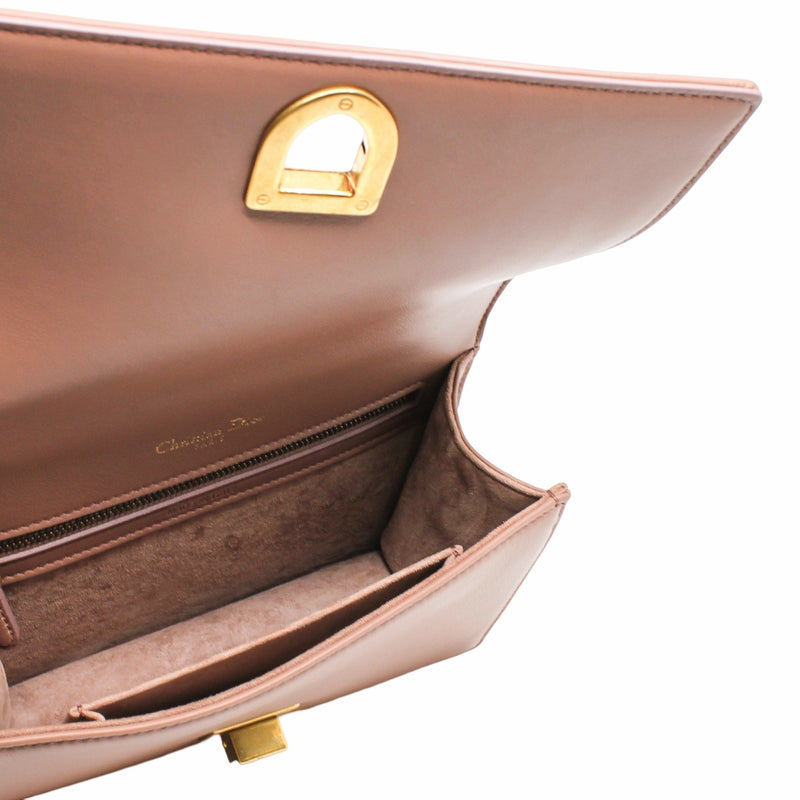 ama small leather beige pink ghw - L'UXE LINK