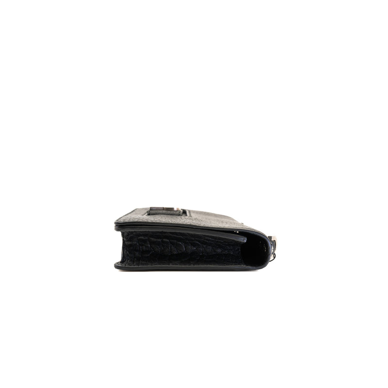 ja dior medium with Lacquer buckle in goat black phw