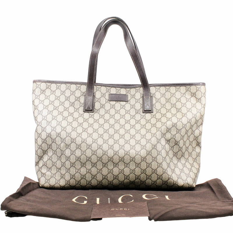 GG Supreme tote medium brown - L'UXE LINK