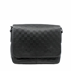 Messenger District Damier Infini  Granit black phw - L'UXE LINK