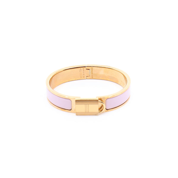 clic cadenas bangle rose pink with rghw