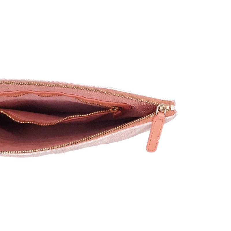 deauville clutch in fabric pink seri 29
