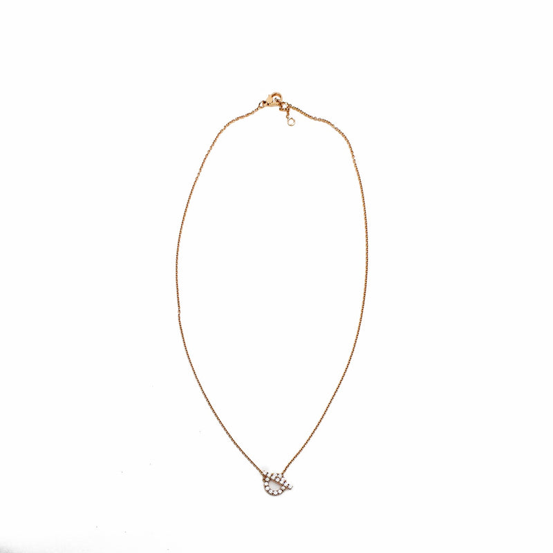 finesse diamond necklace in 18k rg #21AS052911