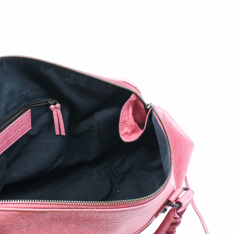 CITY HANDBAG LEATHER PINK