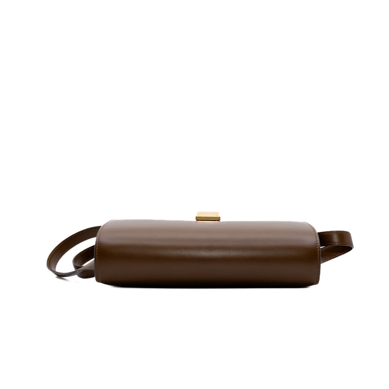 box bag in calf skin tan color - L'UXE LINK