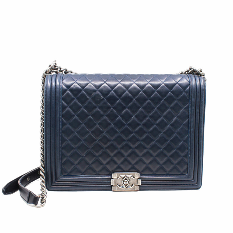leboy large lamb skin navy phw seri 16 - L'UXE LINK