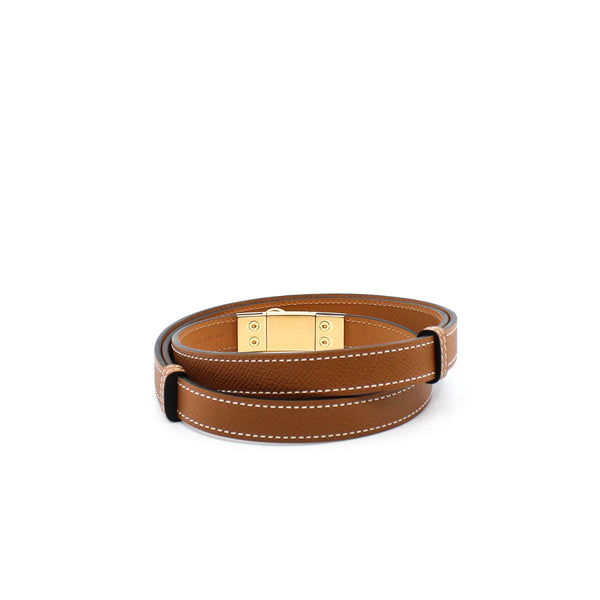 lady belt leather gold ghw