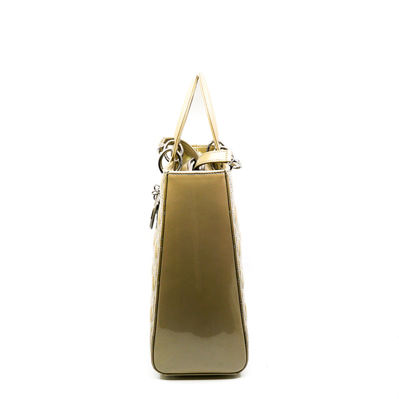 lady dior large patent grey - L'UXE LINK