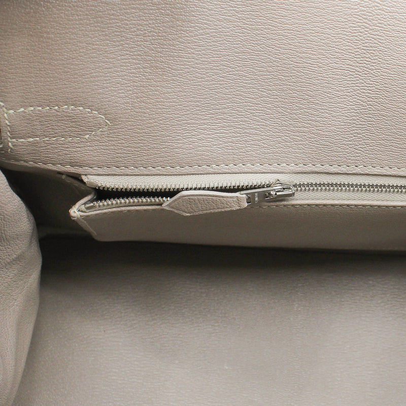 BIRKIN 30 BLANC HIMALAYA NILOTICUS CROCODILE phw stamp T - L'UXE LINK