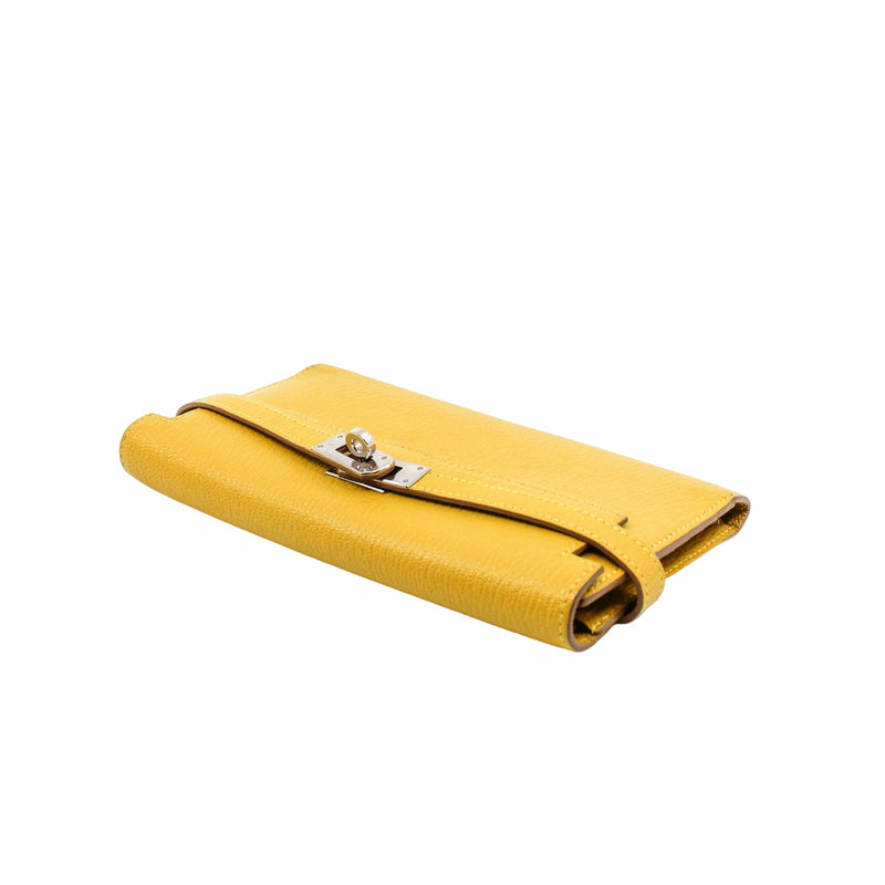 kelly long wallet lemon goat phw B stamp - L'UXE LINK
