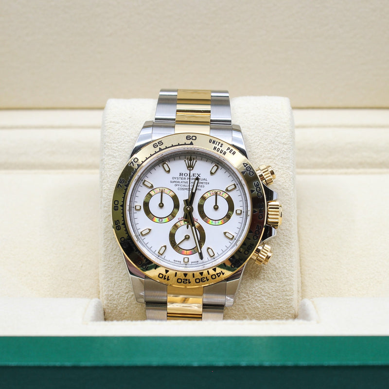 116503 cosmograph daytona 18k yellow gold with steel