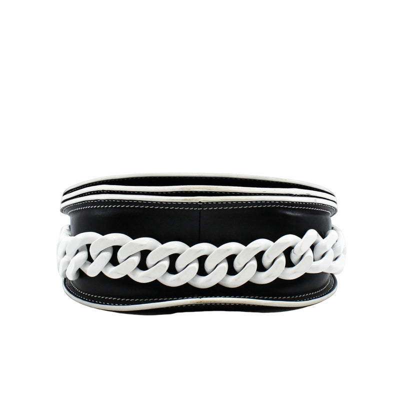 infinity  saddle mini black and white - L'UXE LINK