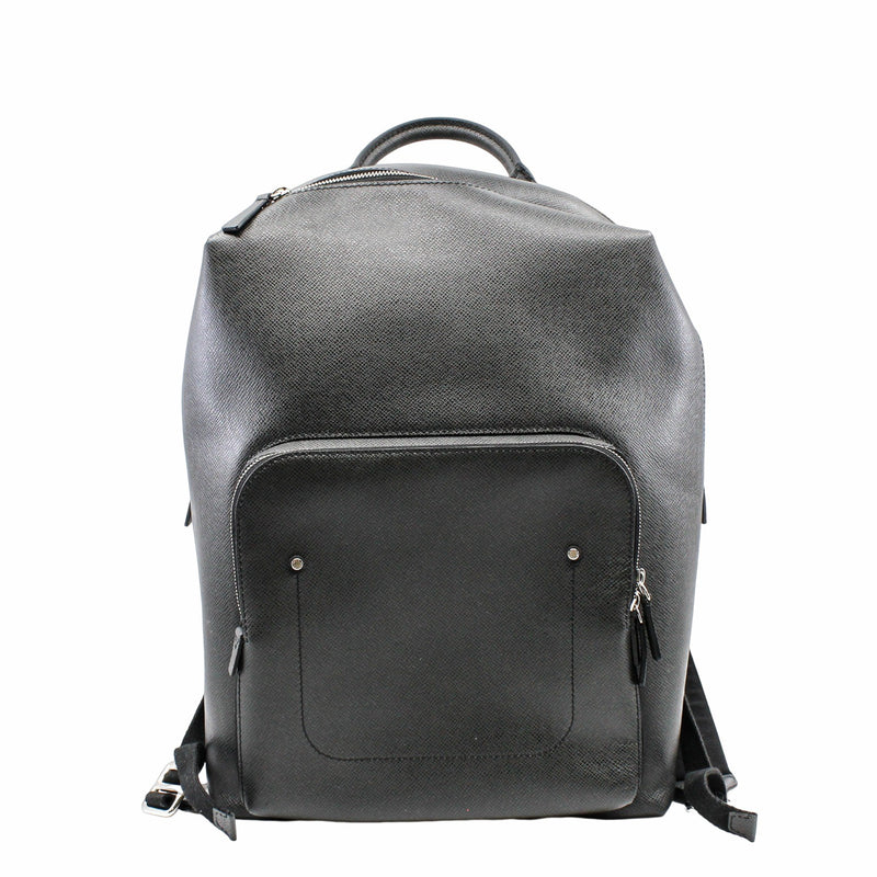 man backpack taiga leather black phw - L'UXE LINK