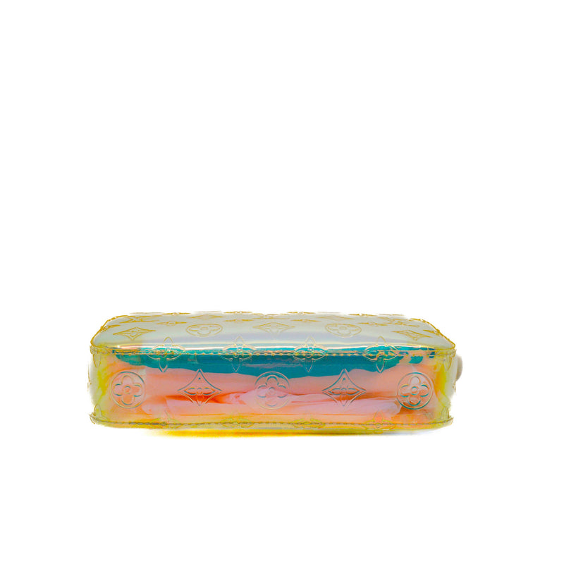 Pochette Volga Iridescent Prism in rainbow pva white phw - L'UXE LINK
