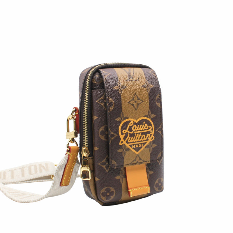 X Nigo Flap Double Phone Pouch GHW - L'UXE LINK
