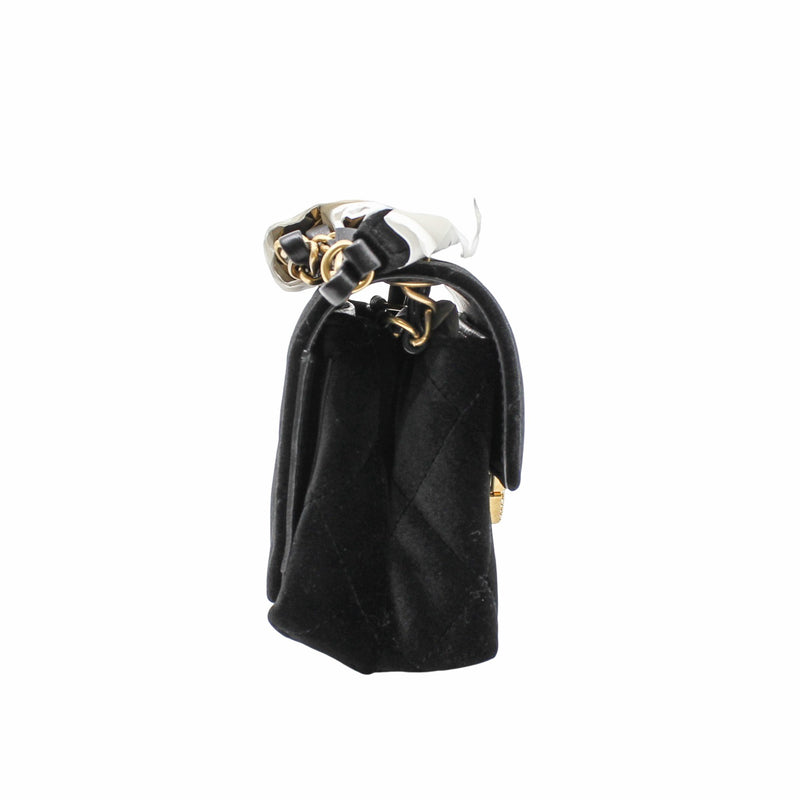 velvet ctystal buckle cc black ghw seri l9 - L'UXE LINK